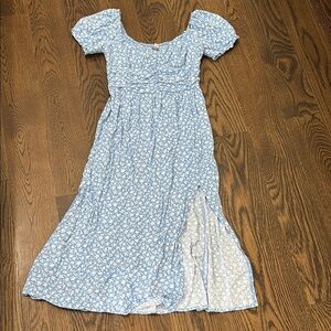 Hollister Blue Floral Maxi Dress